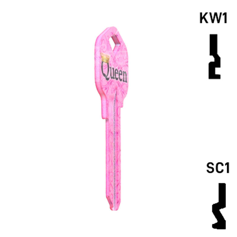 Happy Keys- Queen Key (Choose Keyway) Residential-Commercial Key Howard Keys