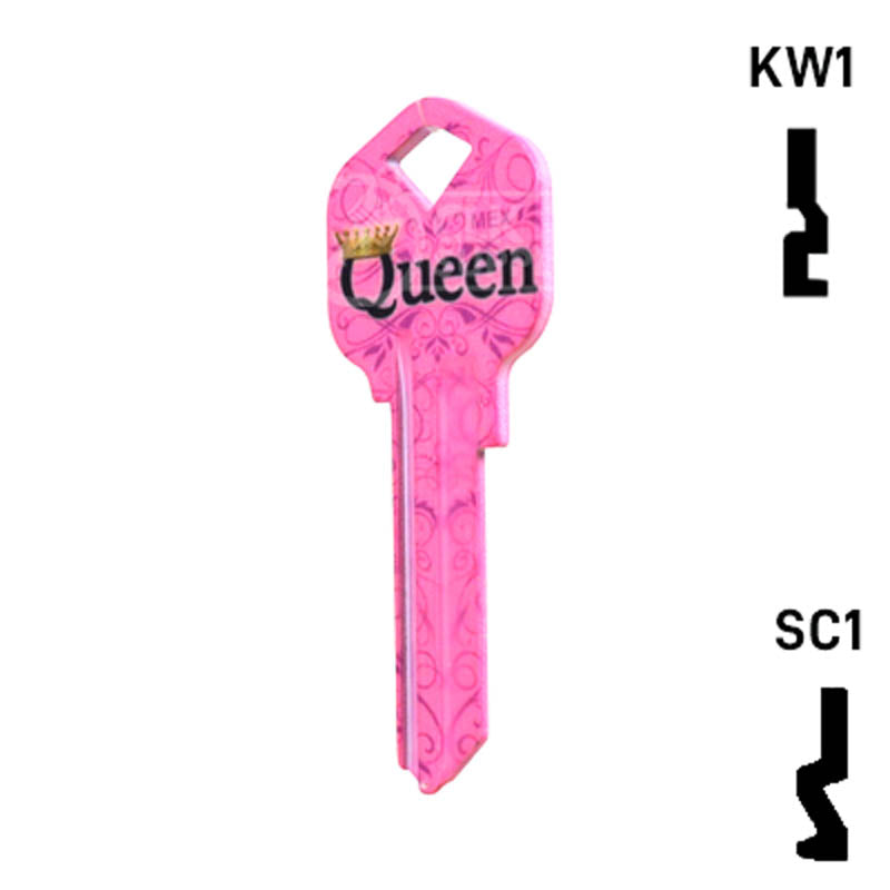 Happy Keys- Queen Key (Choose Keyway) Residential-Commercial Key Howard Keys