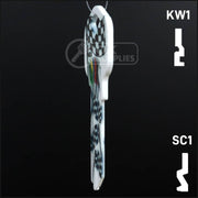 Happy Keys- Racing Flags Key (Choose Keyway) Residential-Commercial Key Howard Keys
