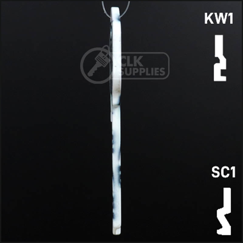 Happy Keys- Racing Flags Key (Choose Keyway) Residential-Commercial Key Howard Keys