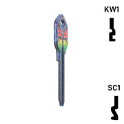 Happy Keys- Rainbow Butterfly Key (Choose Keyway) Residential-Commercial Key Howard Keys