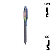 Happy Keys- Rainbow Butterfly Key (Choose Keyway) Residential-Commercial Key Howard Keys