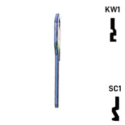 Happy Keys- Rainbow Butterfly Key (Choose Keyway) Residential-Commercial Key Howard Keys