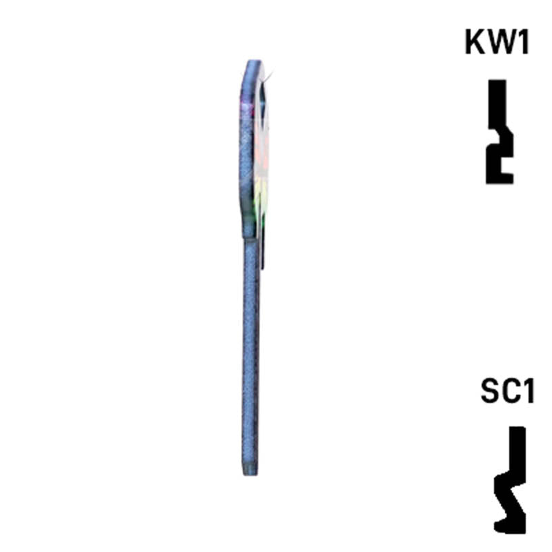 Happy Keys- Rainbow Butterfly Key (Choose Keyway) Residential-Commercial Key Howard Keys