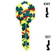 Happy Keys- Rainbow Clover Key (Choose Keyway) Residential-Commercial Key Howard Keys