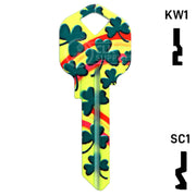 Happy Keys- Rainbow Clover Key (Choose Keyway) Residential-Commercial Key Howard Keys