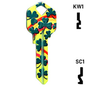 Happy Keys- Rainbow Clover Key (Choose Keyway) Residential-Commercial Key Howard Keys