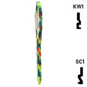 Happy Keys- Rainbow Clover Key (Choose Keyway) Residential-Commercial Key Howard Keys