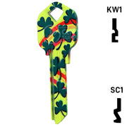 Happy Keys- Rainbow Clover Key (Choose Keyway) Residential-Commercial Key Howard Keys