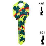 Happy Keys- Rainbow Clover Key (Choose Keyway) Residential-Commercial Key Howard Keys