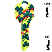 Happy Keys- Rainbow Clover Key (Choose Keyway) Residential-Commercial Key Howard Keys