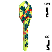 Happy Keys- Rainbow Clover Key (Choose Keyway) Residential-Commercial Key Howard Keys