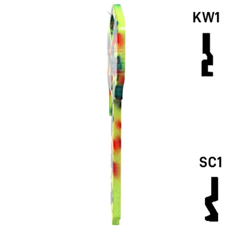 Happy Keys- Rainbow Clover Key (Choose Keyway) Residential-Commercial Key Howard Keys