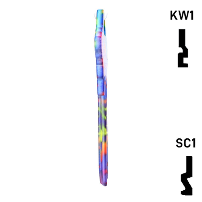 Happy Keys- Rainbow Swirl Key (Choose Keyway) Residential-Commercial Key Howard Keys