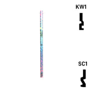 Happy Keys- Rainbow Zebra Key (Choose Keyway) Residential-Commercial Key Howard Keys