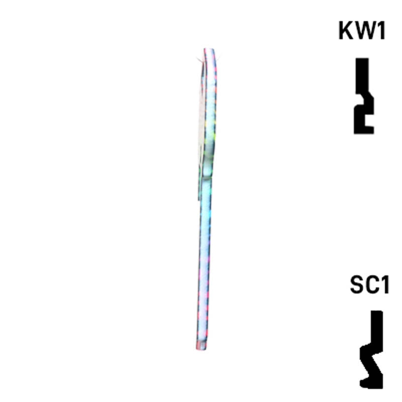 Happy Keys- Rainbow Zebra Key (Choose Keyway) Residential-Commercial Key Howard Keys