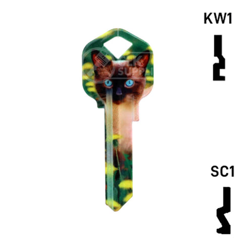 Happy Keys- Siamese Key (Choose Keyway) Residential-Commercial Key Howard Keys