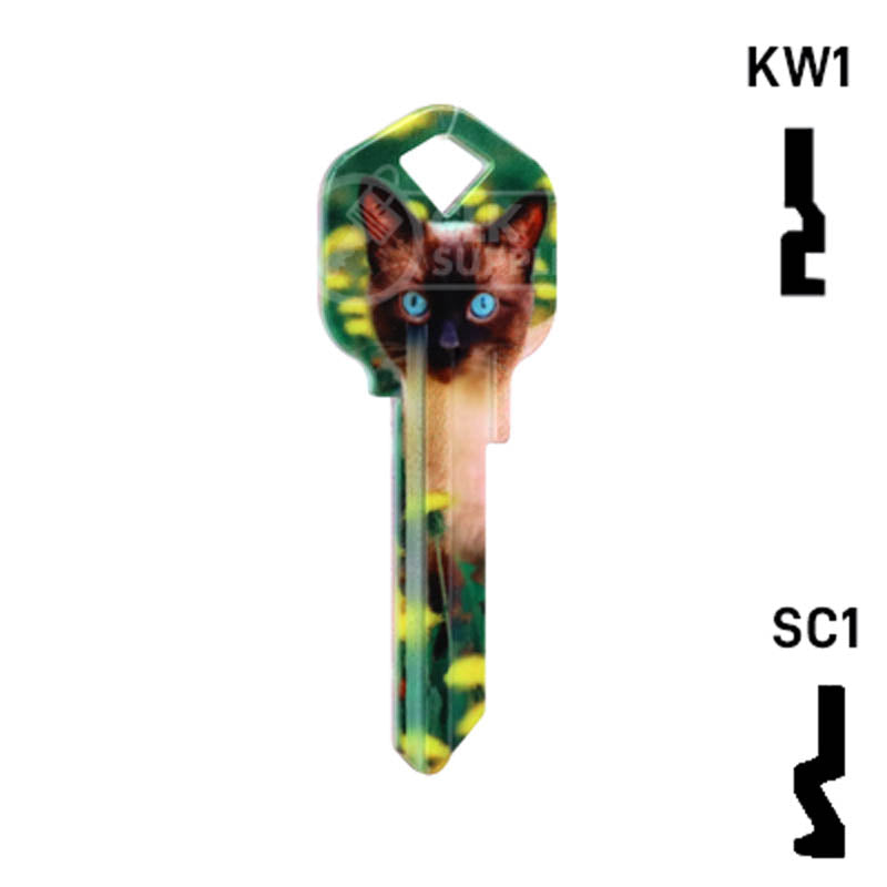 Happy Keys- Siamese Key (Choose Keyway) Residential-Commercial Key Howard Keys