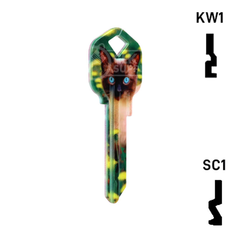 Happy Keys- Siamese Key (Choose Keyway) Residential-Commercial Key Howard Keys