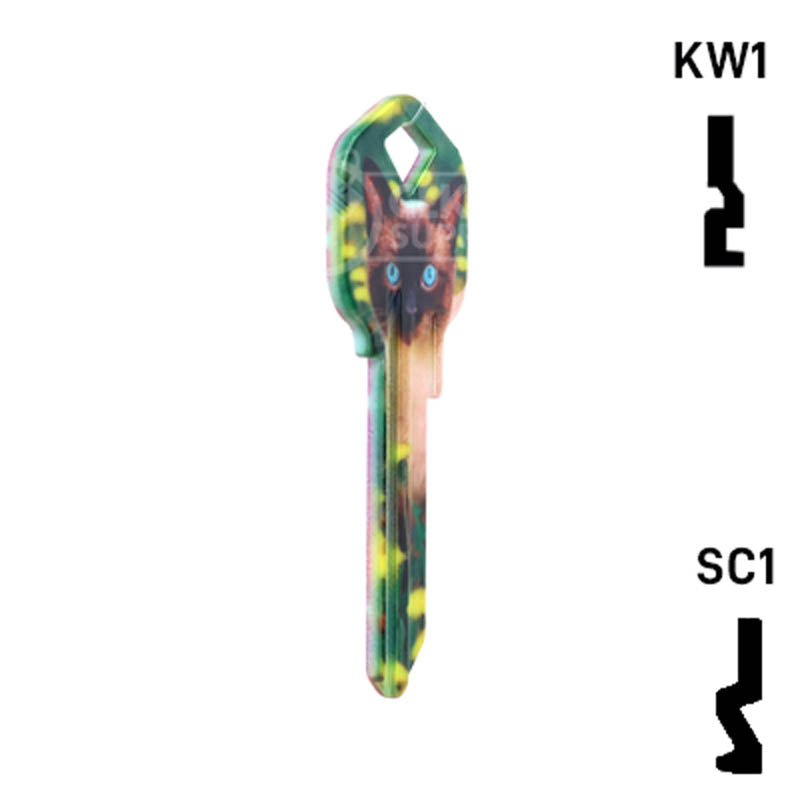 Happy Keys- Siamese Key (Choose Keyway) Residential-Commercial Key Howard Keys