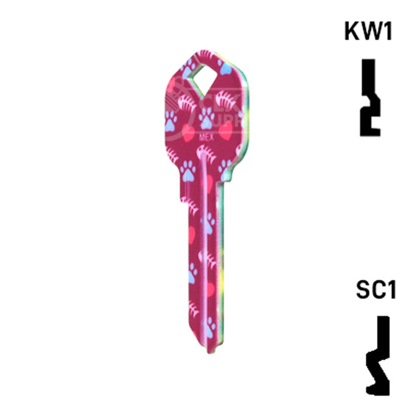Happy Keys- Siamese Key (Choose Keyway) Residential-Commercial Key Howard Keys