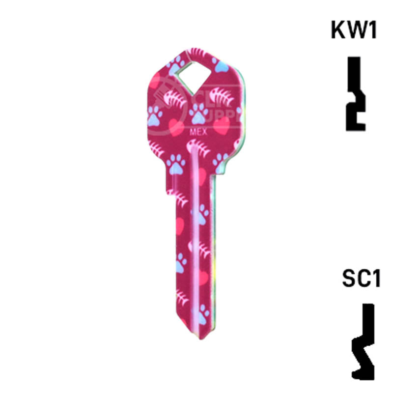 Happy Keys- Siamese Key (Choose Keyway) Residential-Commercial Key Howard Keys