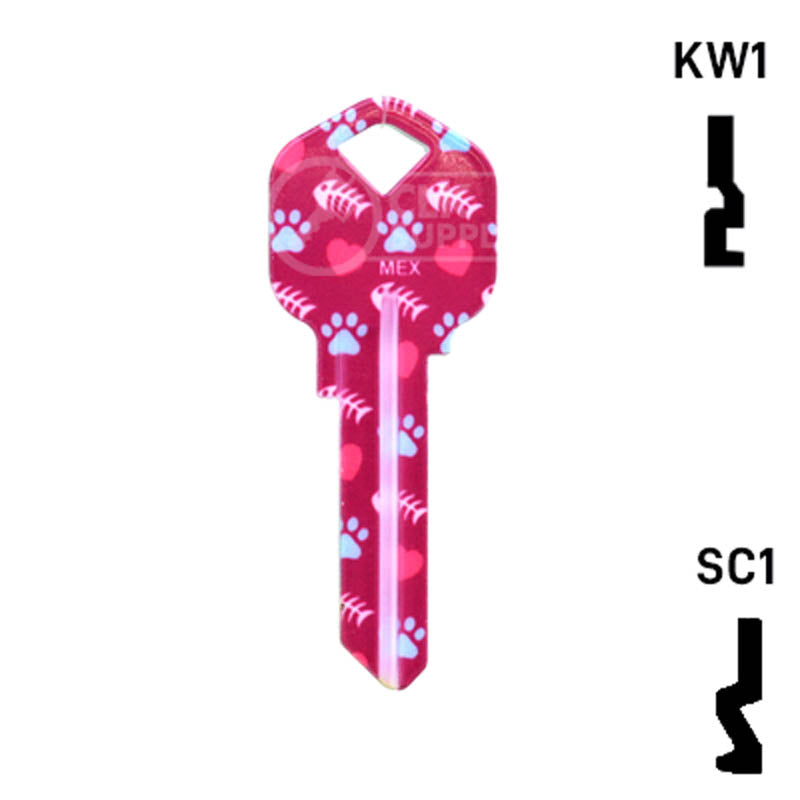 Happy Keys- Siamese Key (Choose Keyway) Residential-Commercial Key Howard Keys