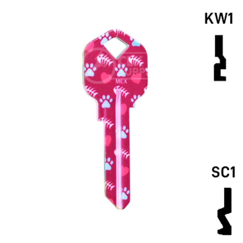 Happy Keys- Siamese Key (Choose Keyway) Residential-Commercial Key Howard Keys