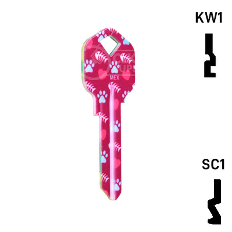 Happy Keys- Siamese Key (Choose Keyway) Residential-Commercial Key Howard Keys