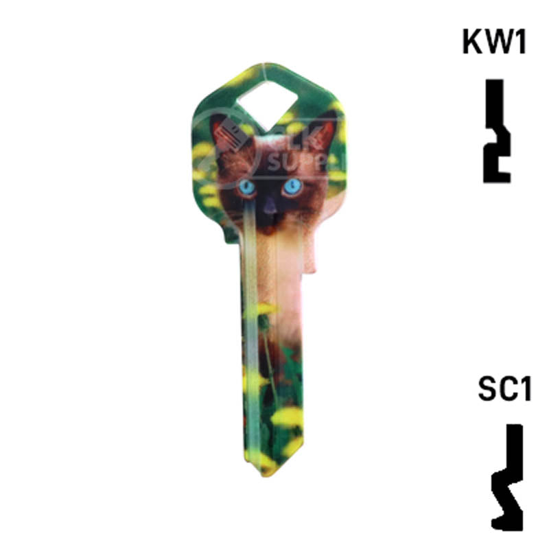 Happy Keys- Siamese Key (Choose Keyway) Residential-Commercial Key Howard Keys