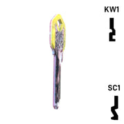 Happy Keys- Silver Tabby Key (Choose Keyway) Residential-Commercial Key Howard Keys
