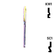 Happy Keys- Silver Tabby Key (Choose Keyway) Residential-Commercial Key Howard Keys
