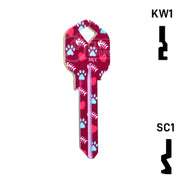 Happy Keys- Silver Tabby Key (Choose Keyway) Residential-Commercial Key Howard Keys