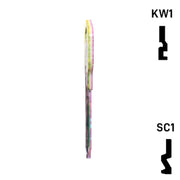 Happy Keys- Silver Tabby Key (Choose Keyway) Residential-Commercial Key Howard Keys