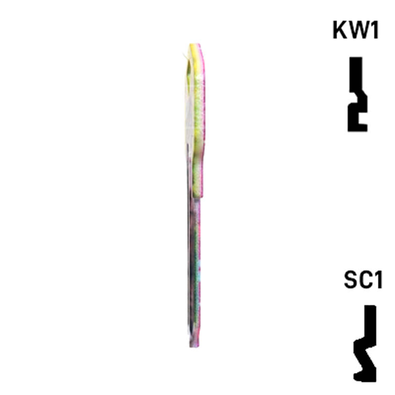 Happy Keys- Silver Tabby Key (Choose Keyway) Residential-Commercial Key Howard Keys