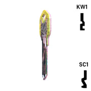 Happy Keys- Silver Tabby Key (Choose Keyway) Residential-Commercial Key Howard Keys