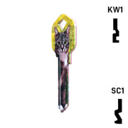 Happy Keys- Silver Tabby Key (Choose Keyway) Residential-Commercial Key Howard Keys