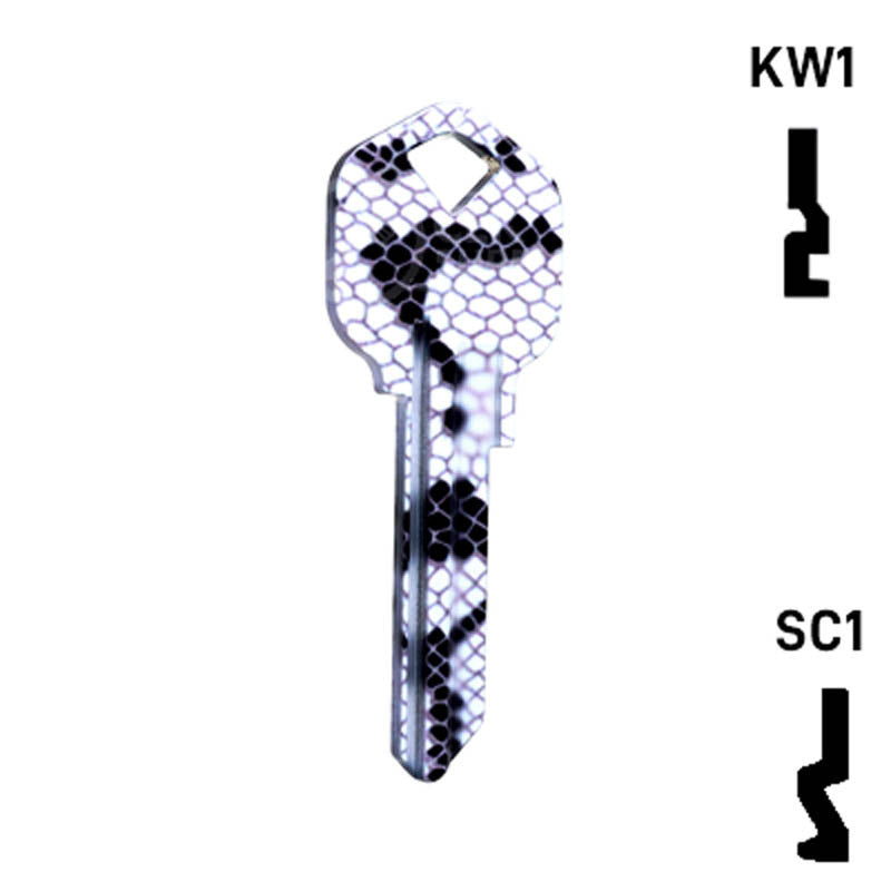 Happy Keys- Snakeskin Key (Choose Keyway) Residential-Commercial Key Howard Keys