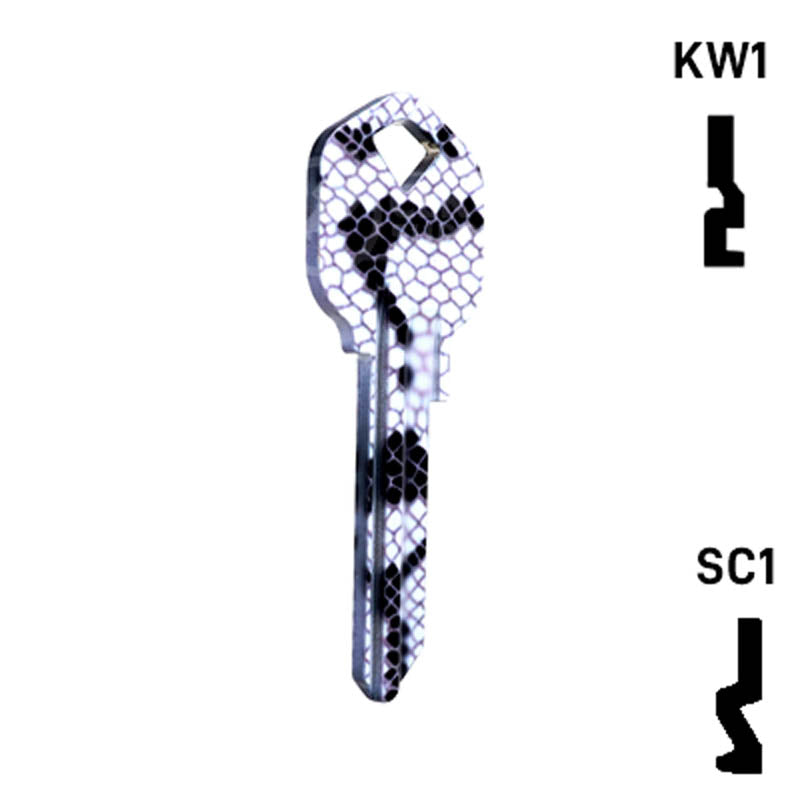 Happy Keys- Snakeskin Key (Choose Keyway) Residential-Commercial Key Howard Keys
