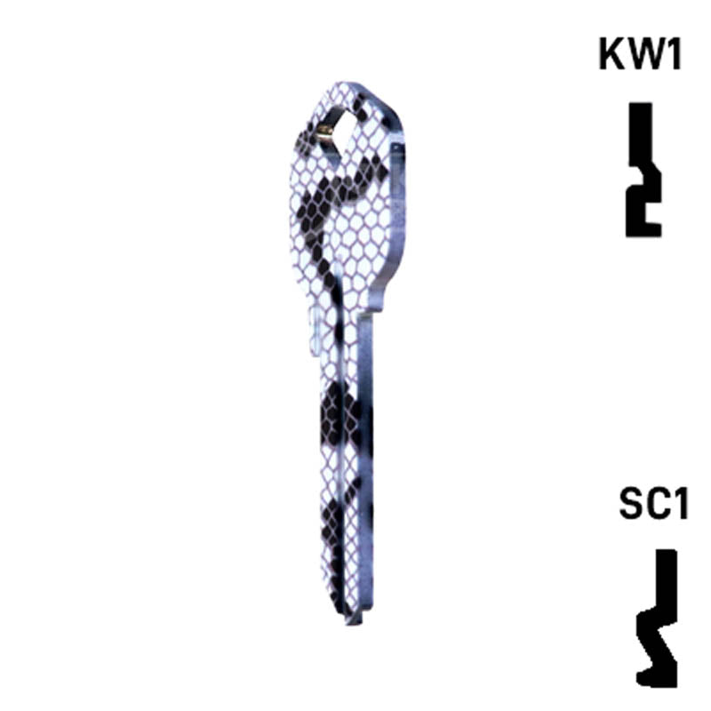 Happy Keys- Snakeskin Key (Choose Keyway) Residential-Commercial Key Howard Keys