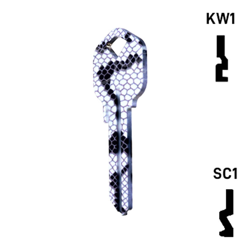 Happy Keys- Snakeskin Key (Choose Keyway) Residential-Commercial Key Howard Keys