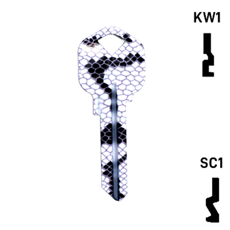 Happy Keys- Snakeskin Key (Choose Keyway) Residential-Commercial Key Howard Keys