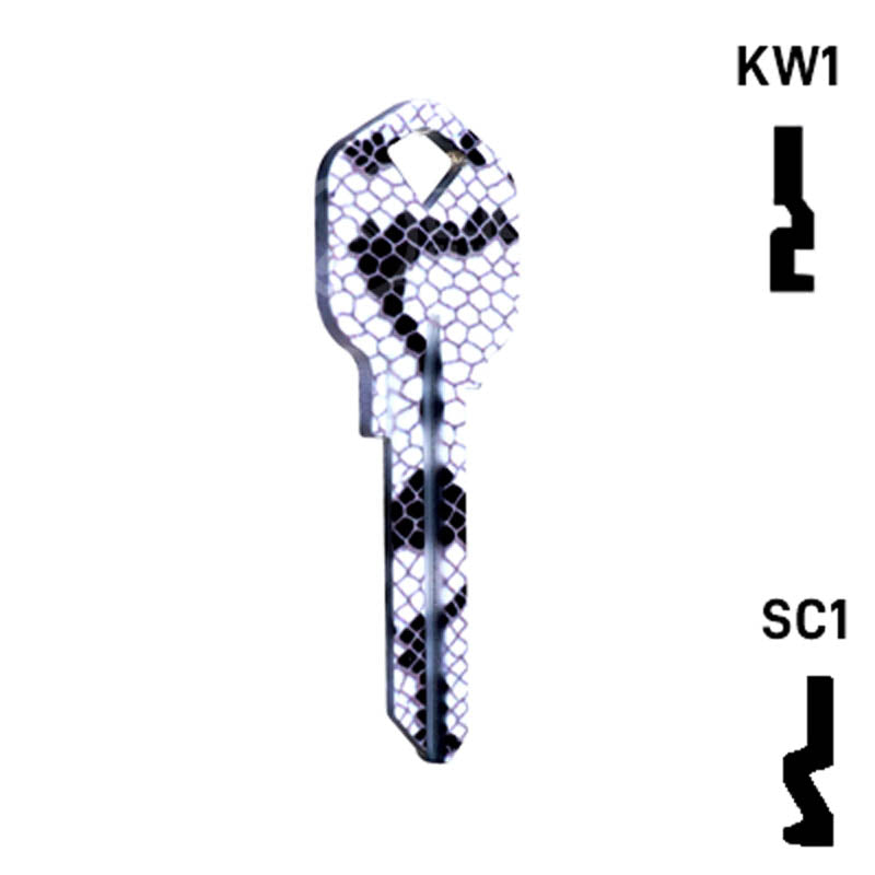 Happy Keys- Snakeskin Key (Choose Keyway) Residential-Commercial Key Howard Keys