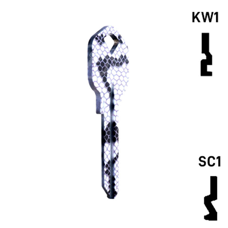 Happy Keys- Snakeskin Key (Choose Keyway) Residential-Commercial Key Howard Keys