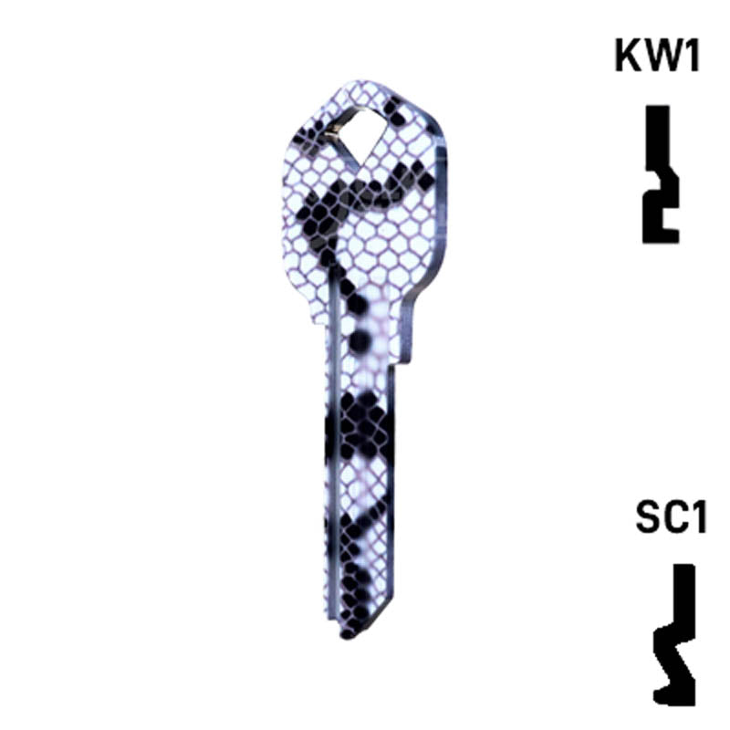 Happy Keys- Snakeskin Key (Choose Keyway) Residential-Commercial Key Howard Keys