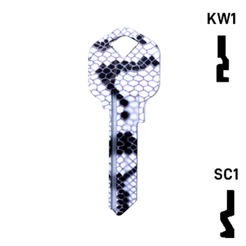 Happy Keys- Snakeskin Key (Choose Keyway) Residential-Commercial Key Howard Keys