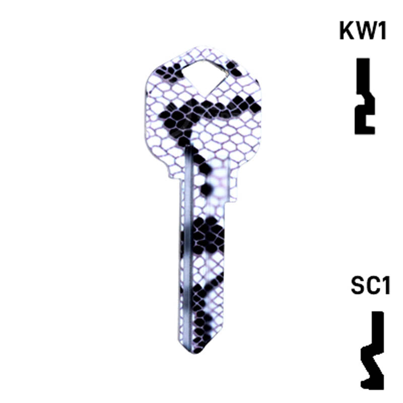 Happy Keys- Snakeskin Key (Choose Keyway) Residential-Commercial Key Howard Keys