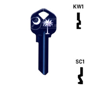 Happy Keys- South Carolina Flag SC1 Key (Choose Keyway) Residential-Commercial Key Howard Keys