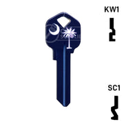 Happy Keys- South Carolina Flag SC1 Key (Choose Keyway) Residential-Commercial Key Howard Keys