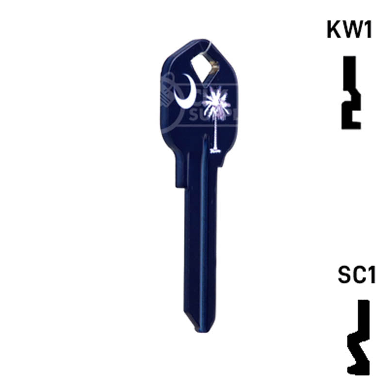Happy Keys- South Carolina Flag SC1 Key (Choose Keyway) Residential-Commercial Key Howard Keys